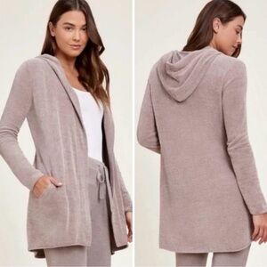 Barefoot Dreams Cozy Chic Ultra Lite Hooded Cardigan in Cream